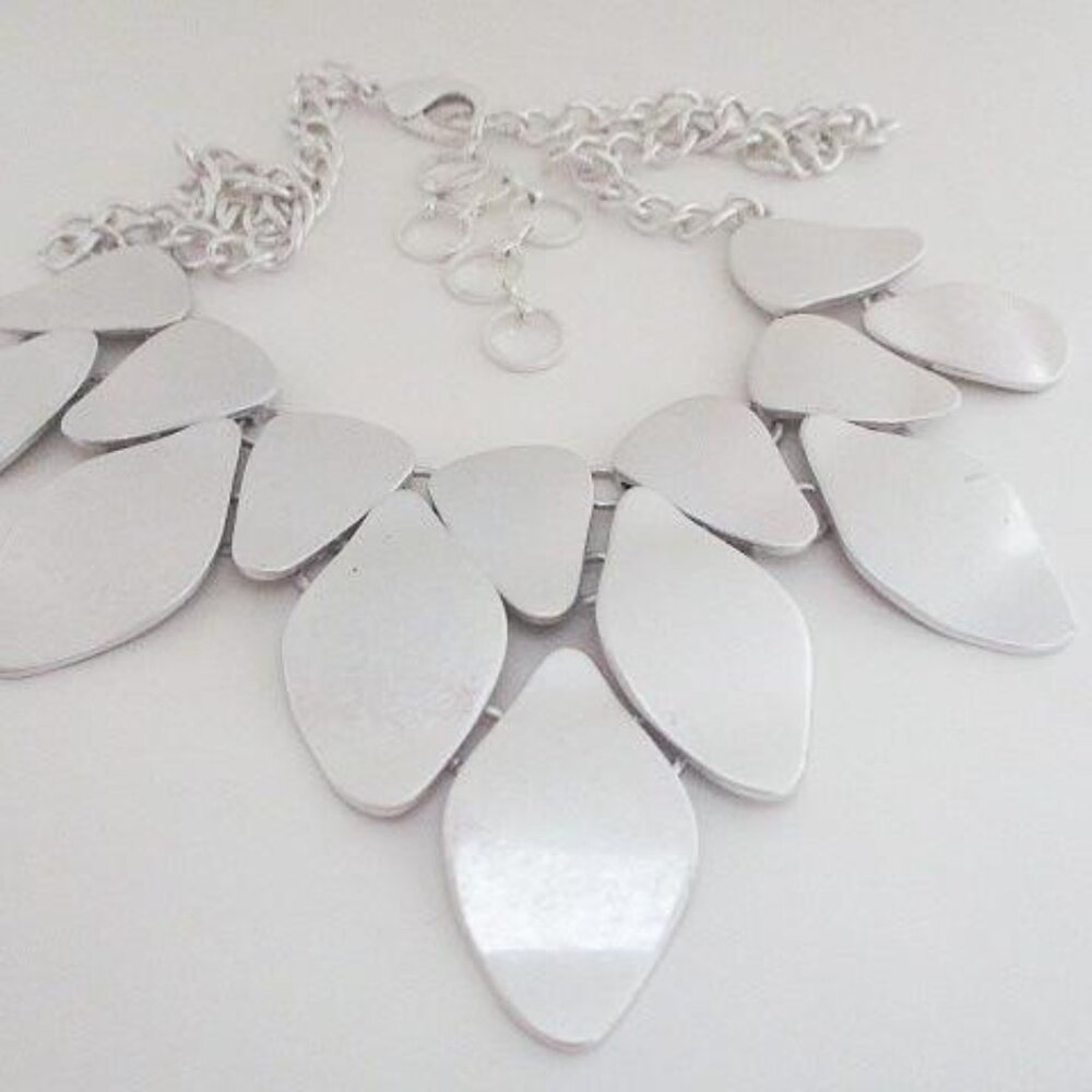 INC International Concepts Hammered Bib Statement Necklace